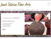 Tablet Screenshot of janetsikiricafiberarts.com